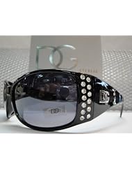 Sunglasses DG Eyewear rhinestones black frame by