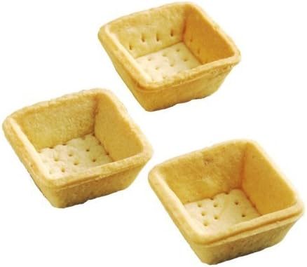 Hafner Organic Tart Shells, Square Sweet, 378-Count Box by Hafner