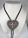 Diamondcut  Heart w/Pink Cross  Enamel Religious Bolo Tie