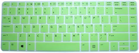 CaseBuy Soft Silicone Gel Keyboard Protector Skin Cover for HP ProBook 430 G1 G2, 440 G1 G2, 445 G1, 640 G1, 645 G1 US Version (Green)