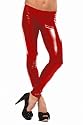 Red Leggings Gel Liquid "Leather" Latex Clubwear Punk Pants