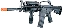 M16-A4 Airsoft Rifle with LED illuminator, laser sight & adjustable gun stock