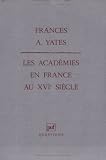 Les Académies en France au XVIe siècle