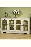 Review Home Decorators Collection  / Lowboy Glass Doors Four-door Antique White