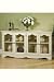 Lowboy Glass Doors Four-door Antique White