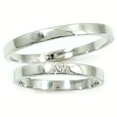 Atrus【アトラス工房】ペアリング ダイヤモンド 0.02ct プラチナ900 結婚指輪 プラチナリング 結婚記念 リング 指輪