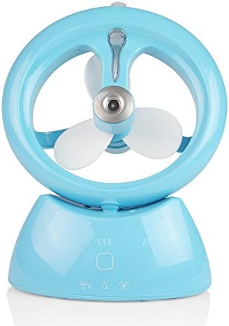 C-CARAVAN Portable Rechargeable Water Fairy Humidifier Mini Fan, Air Condition Fan For Cool Summer Color Blue