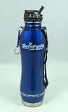 Stainless Steel Water Filter Bottle Chrome 25oz, Blue