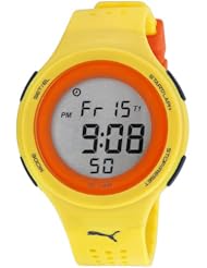 Puma Faas 200 Digital Dial Yellow Silicone Unisex Watch PU910931006