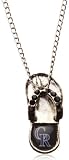 MLB Colorado Rockies Crystal Flip Flop Necklace