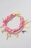 Disney Couture Jewelry The Tinkerbell Charm Bracelet in Pink,Jewelry for Women