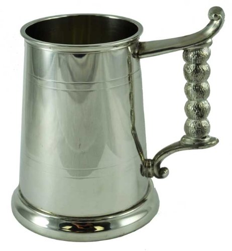 0.5 Liter Rope Handle English Pewter Tankard