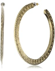 House of Harlow 1960 14k Gold-Plated Etched Mohawk Earrings