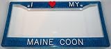 Blue Glitter I Love My Maine Coon Frame
