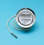 Cole-Parmer Panel-Mount Solar Powered Thermometer with 304 stainless steel case