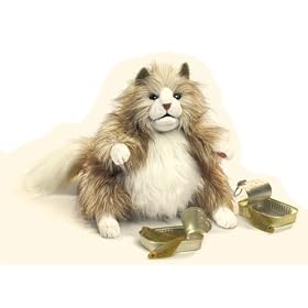 Plush Fluffy Cat Puppet 12 by Folkmanis