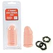 California Exotics / Swedish Erotica Latex Extension Nubby Ivory 5" Sleeves Adult Sex Toy Kit