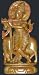 Lord Krishna Statue with Cow Venu Gopala Carved Stone Sculptures 8.5"