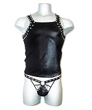 Male Power Men's Fetish Lingerie, Admiral, Black, Large/Xlarge