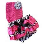 Ensemble bloomer+Top bustier � fleur...