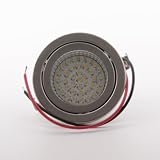 38 LED Einbaustrahler, G4, 230V, warmweiss, Nichtrostender Stahl