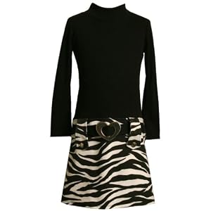 Bonnie Jean Girls 7-16 Zebra Print Dress