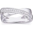 14K White Gold Diamond Ring - 0.16 Ct.