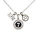MadSportsStuff Custom Player ID Soccer Necklace (#7, One Size)