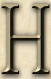 Monogrammed Textured Tile: H