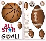 Play Ball Baseball Soccer Sports Wall Decor Stickers