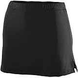 Augusta Ladies Poly/Spandex Team Skort (Black) (XL)