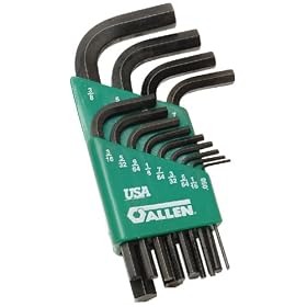 ALLEN 56080 STANDARD SHORT ARM HEX KEY SET 13PC by Allen