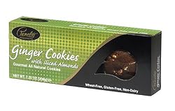 Pamela's Products Ginger Cookies with Sliced Almonds, 7.25-Ounce Boxes (Pack of 6)