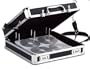 Vaultz Locking Media Binder, 200 CD/DVD Capacity, Black with Chrome Accents, 14 x 4.5 x 12.75 Inches (VZ01076)