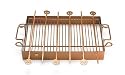 Outset QN76, Kabob Rack w/ 6 Skewers & Removable Rack (copper color/nonstick)