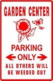 GARDEN CENTER PARKING flowers lawn hobby sign