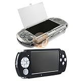 Clear Clip On Crystal Hard Case + Black Soft Silicone Skin Case for Sony PS ....