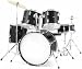 Musical Instruments : Bridgecraft 5 Pc Drum Set with Cymbals - Black