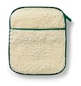 Hotties Microhottie Microwave Hot Water Bottle - Acrylic Lambswool Fleece - Cream