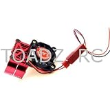 Hot Racing Red Multi Mount Fan Cool Heat Sink MH550TE02, Slash 2WD