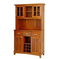 Buffet with 2-Door Hutch - Oak