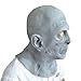 KINGMAS Old Man Elderly Bald Latex Mask, Halloween Terror Mask