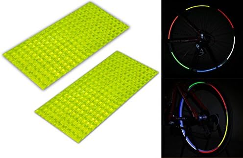 8mm Yellow Reflective Wheel Stripes Bike Car Rim Sticker