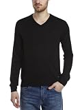 Calvin Klein V Neck Mens Jumper Black Medium