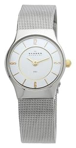 Skagen Slimline Mesh Two-tone Steel Mini Ladies Watch 233XSGSC