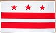 Washington DC US State Flag - 3 foot by 5 foot Polyester (NEW)