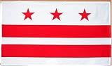 Washington DC US State Flag - 3 foot by 5 foot Polyester (NEW)