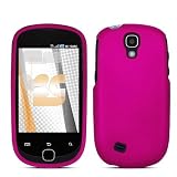 Samsung Gravity Smart T589 Rubberized Hard Phone Cover Protector Case – Rose Pink
