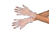 Toys : Adult Fingerless White Lace Gloves for Fancy Dress