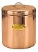 Solid COPPER Cookie Jar CANISTER Fresh Seal kitchen NEW